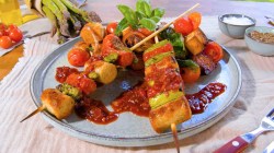 Grilled Asparagus Kebabs