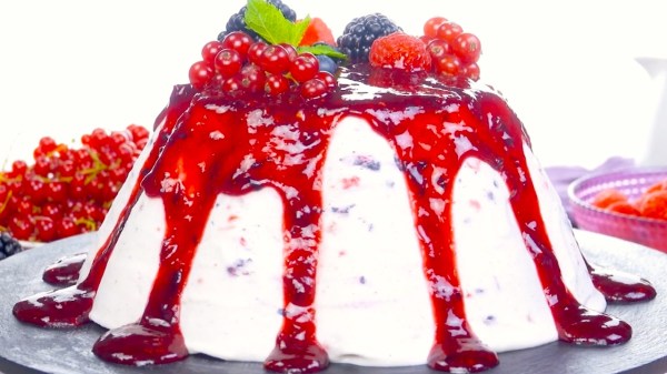 Ice Cream Lava Cake With Berries and White Chocolate