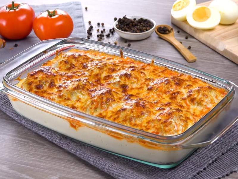 Deviled Egg Casserole