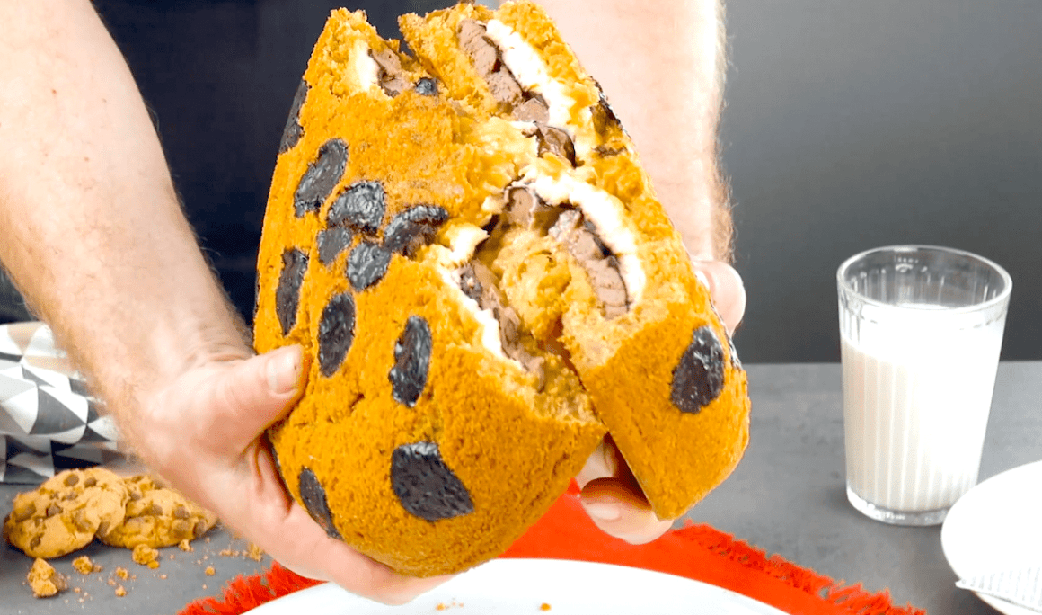 Giant Stuffed Chocolate Chip Cookie Giant Stuffed Chocolate Chip Cookie