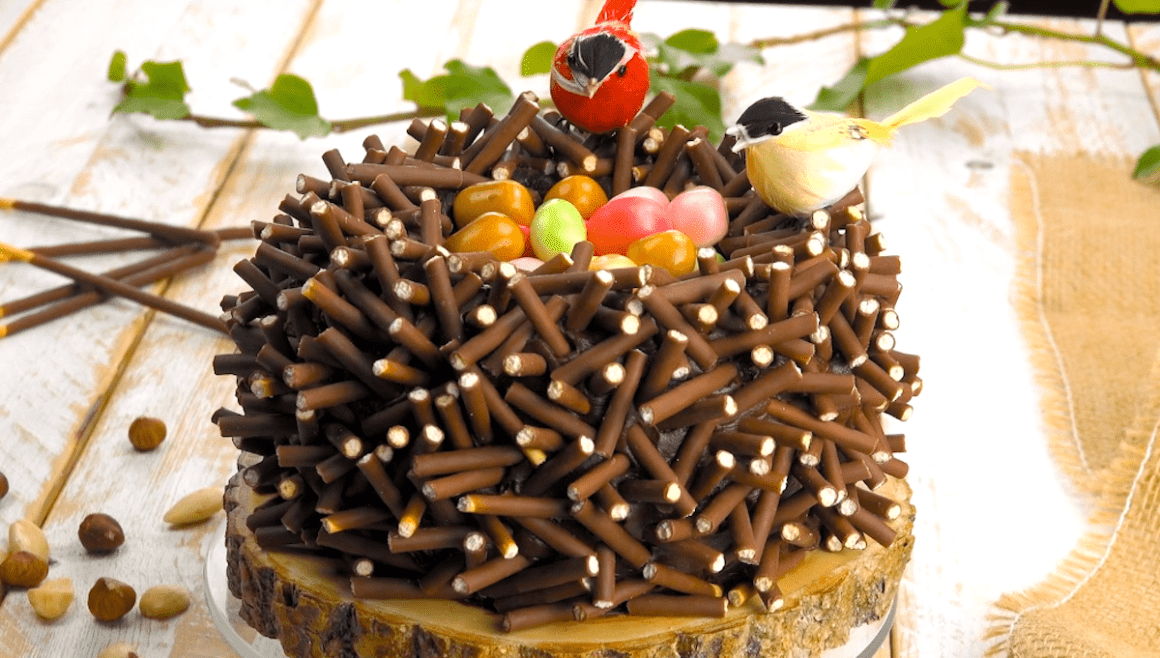 Spring Bird's Nest Cake Spring Bird's Nest Cake