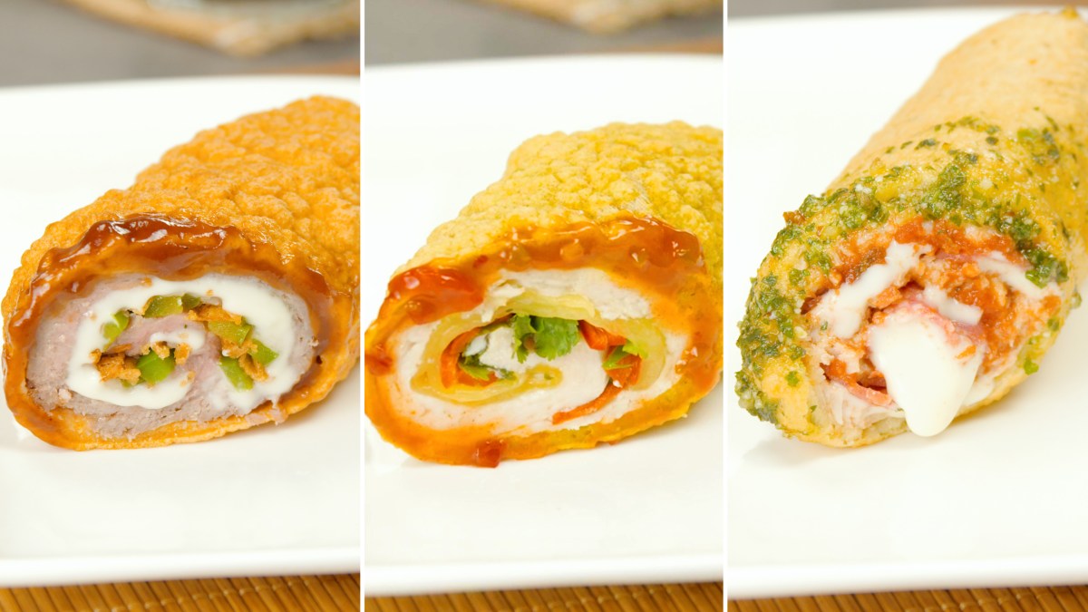Fried Meat Fingers Stuffed 3 Different Ways