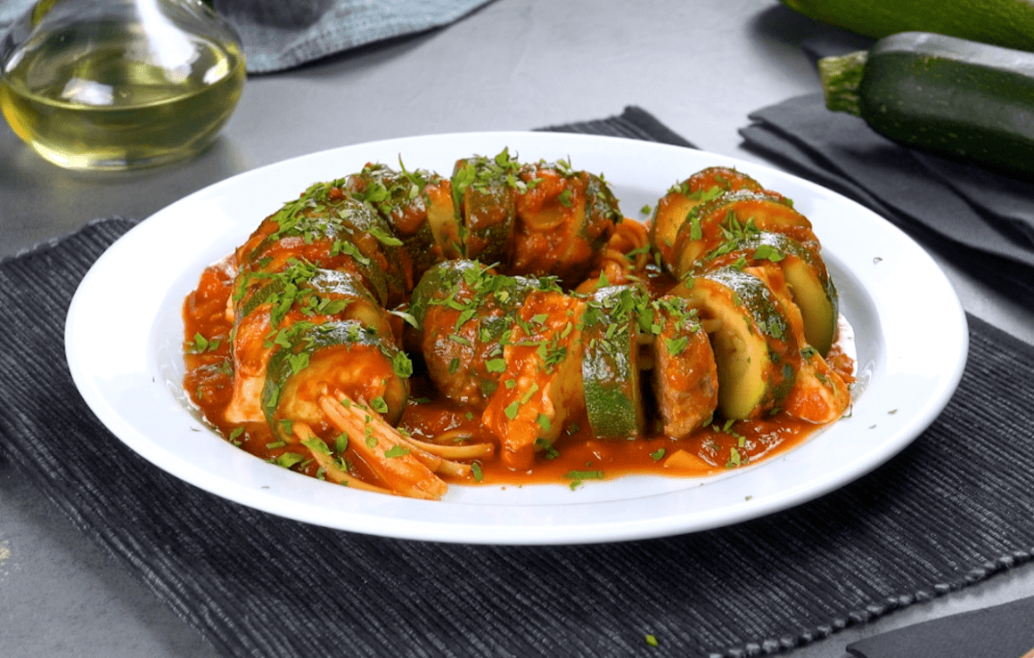 Zucchini Pasta Skewers Zucchini Pasta Skewers