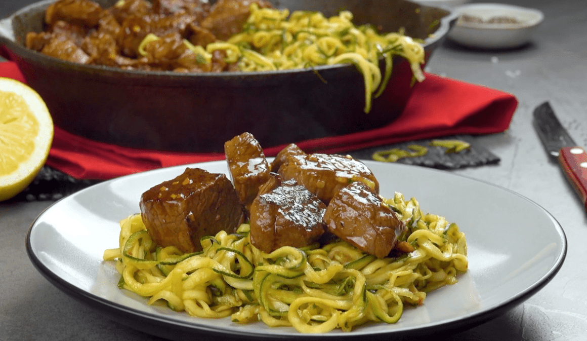 Lemon Garlic Steak Bites & Zoodles Lemon Garlic Steak Bites & Zoodles