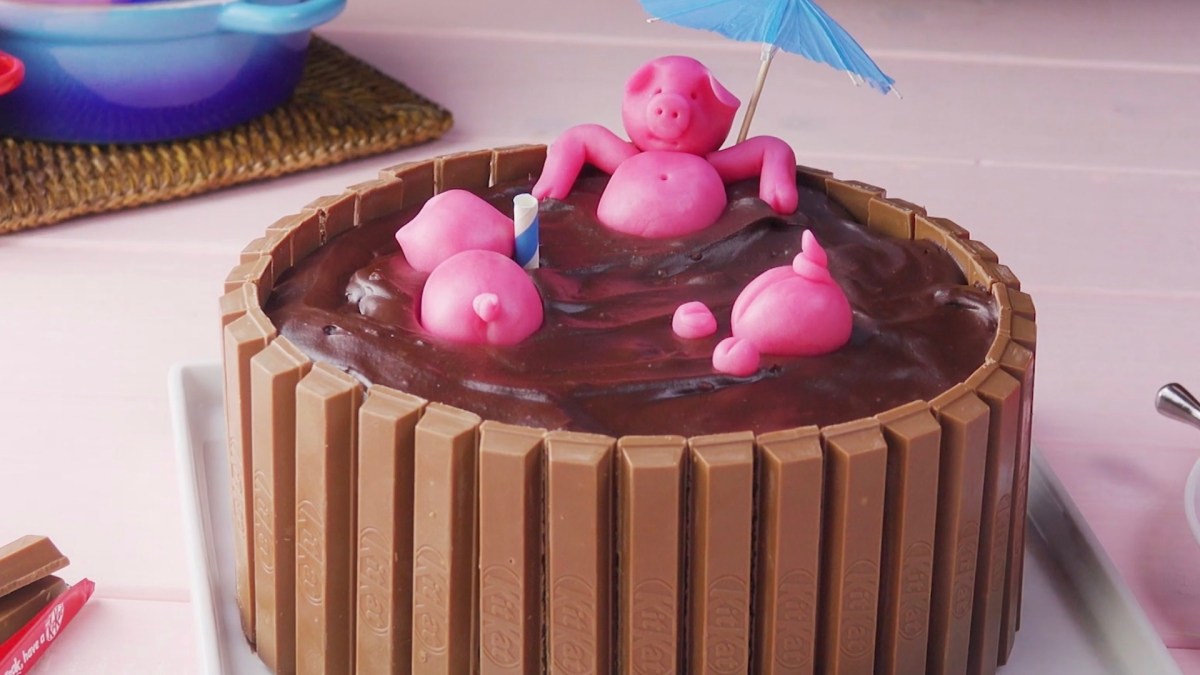Piggy Mud Bath Cake