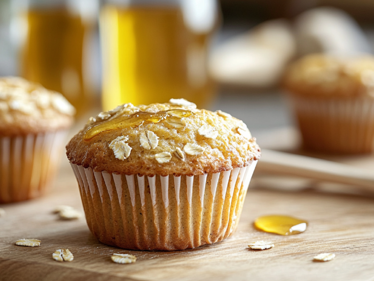 Start Your Day Sunny-Side Up with Our Quick Oatmeal Honey Muffins